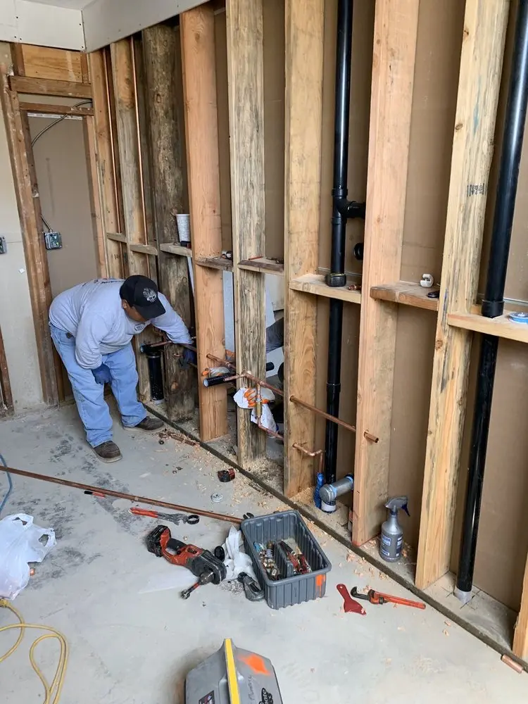 Commercial rough-in plumbing for Gas Line Repair in Hilltop